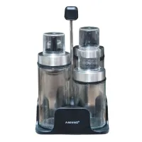 Vinagrera y Aceitera con Rack, Set de 4 Unidades SIN ASIGNAR MAA-07-01