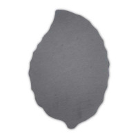 Plato de Hoja Pequena de Piedra de 30 x 20 Centimetros de Color Negro TIPS RSD01-26 2