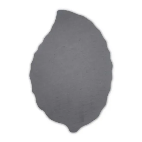Plato de Hoja Pequena de Piedra de 30 x 20 Centimetros de Color Negro TIPS RSD01-26