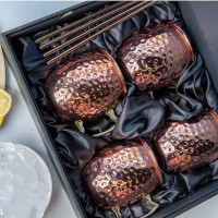 Jarra Moscow Mule de Acero Inoxidable Martillada, Set de 4 Unidades MASTER CHEF 9891834 2
