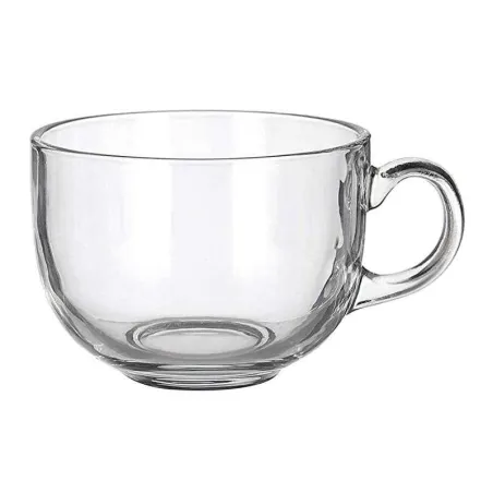 Taza Crisantemo de Vidrio de 430 Mililitros, Set de 2 Unidades VETRO ZB114/HJ