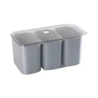 Contenedor de Almacenaje Plastico de 3 Compartimientos de 5.8 Litros TIPS HLJ-101 2