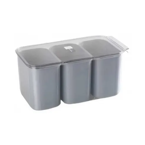 Contenedor de Almacenaje Plastico de 3 Compartimientos de 5.8 Litros TIPS HLJ-101