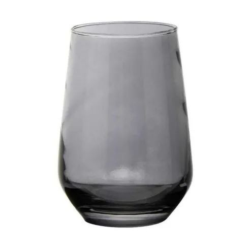 Vaso Gris de 400 Mililitros, Set de 6 Unidades VETRO DMC011J-GH/HJ