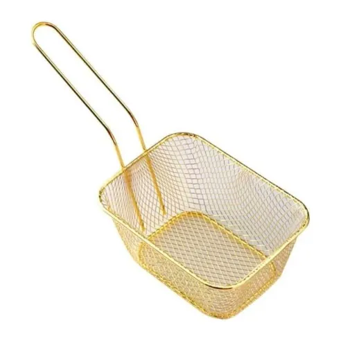 Canasta de Mini Snacks de Acero Inoxidable de 14 x 11.5 Centimetros TIPS TCW-009