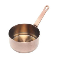 Olla Mini de Acero Inoxidable de 75 Mililitros de Color Dorado Rosa TIPS HOK-043-5RG