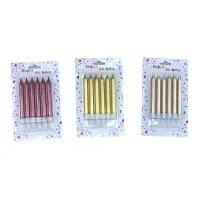 Candelas Mixtas, Paquete de 6 Unidades TIPS BDL-001