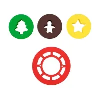 Cortador de Galletas Navidenas de 4 Unidades TIPS ZNP-142