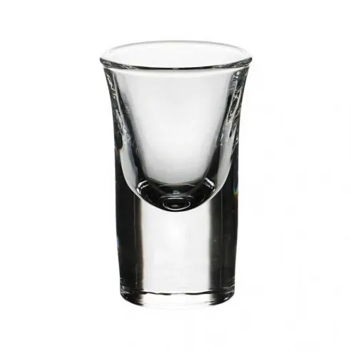 Copa Tequilera de Fondo Grueso de 30 Mililitros, Set de 12 Unidades VETRO Y304/HJ