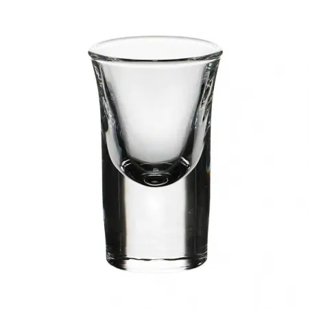 Copa Tequilera de Fondo Grueso de 30 Mililitros, Set de 12 Unidades VETRO Y304/HJ