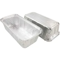 Molde de Aluminio Desechable con Tapa de 4.5 x 8 Pulgadas -Unidad- TIPS D-219-01/HJ 2