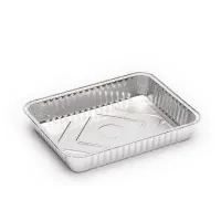 Molde de Aluminio Desechable de 9 x 6 x 2 Pulgadas sin Tapa -Unidad- TIPS D-222/HJ