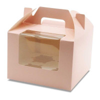Caja de Carton para Cupcake de 4 Cavidades, Paquete de 10 Unidades TIPS AK-55