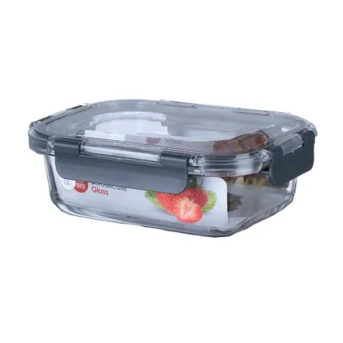 Contenedor Rectangular de Vidrio de 1480 Mililitros TIPS HLJ-047