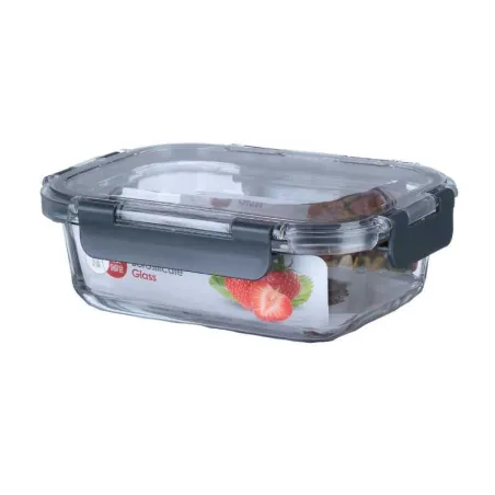 Contenedor Rectangular de Vidrio de 1480 Mililitros TIPS HLJ-047