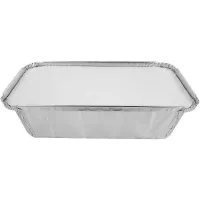 Molde de Aluminio Desechable con Tapa de 4.5 x 8 Pulgadas -Unidad- TIPS D-219-01/HJ