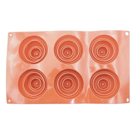 Molde de Silicon para Rollos de Canela de 6 Cavidades TIPS RRA02-09