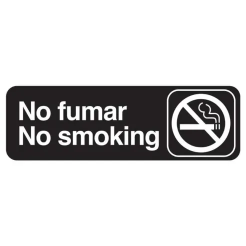 Senal de No Fumar de 9 X 3 Pulgadas TABLECRAFT 394589