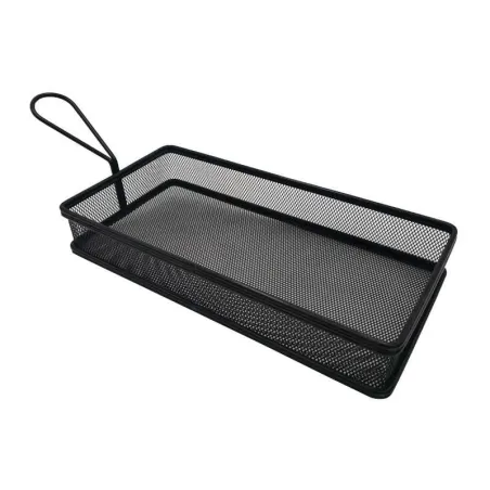 Canasta Mini Snacks Negra de 10 x 5 x 2 Pulgadas TIPS B-284