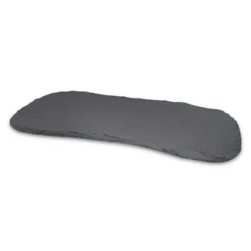 Plato de Hoja de Piedra de 38 x 18.5 Centimetros de Color Negro TIPS RSD01-24