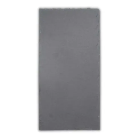 Plato Rectangular de Piedra Pizarra de 30 x 15 Centimetros de Color Negro TIPS RSD01-10