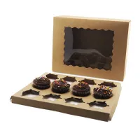Caja de Carton para Cupcake de 12 Cavidades, Paquete de 10 Unidades TIPS AK-57 2