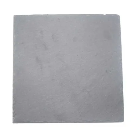 Plato Cuadrado de Piedra Pizarra de 30 Centimetros de Color Negro TIPS RSD01-13