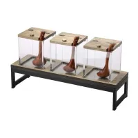 Base para Frascos de Metal Triple y plastico MASTER CHEF 6515
