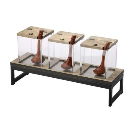 Base para Frascos de Metal Triple y plastico MASTER CHEF 6515