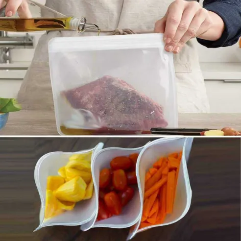 Bolsa Reutilizable PEVA de 28 x 28 x 6.5 Centimetros MASTER CHEF PVB4