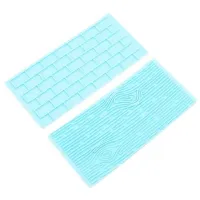 Marcador de Pared de Ladrillo y Corteza de Arbol para Fondant, Set 2 de Unidades MASTER CHEF 0760796