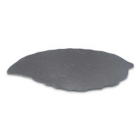 Plato de Hoja Pequena de Piedra de 30 x 20 Centimetros de Color Negro TIPS RSD01-26