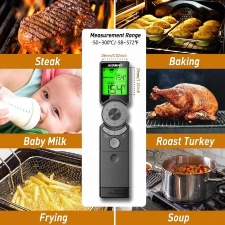 Termometro Digital para BBQ con Lectura Rapida SIN ASIGNAR MINI6
