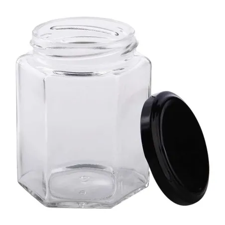 Frasco de Vidrio Hexagonal de 280 Mililitros TIPS A-159-02