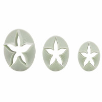 Marcador Plastico de Hoja Estrella Pequena, Set de 3 Piezas TIPS ZN896