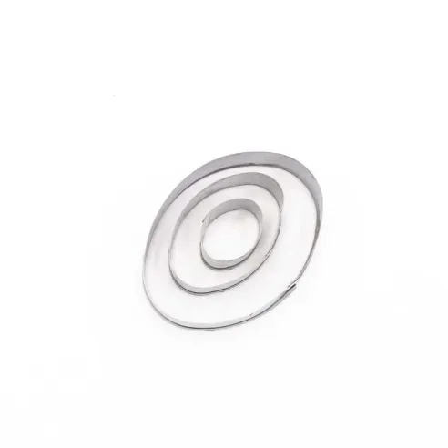 Cortador para Fondant Ovalado, Set de 3 Unidades TIPS E03