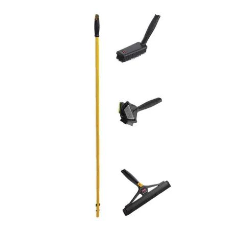 Palo de Acero con Cambio Rapido, Set de 4 Piezas RUBBERMAID 2069048