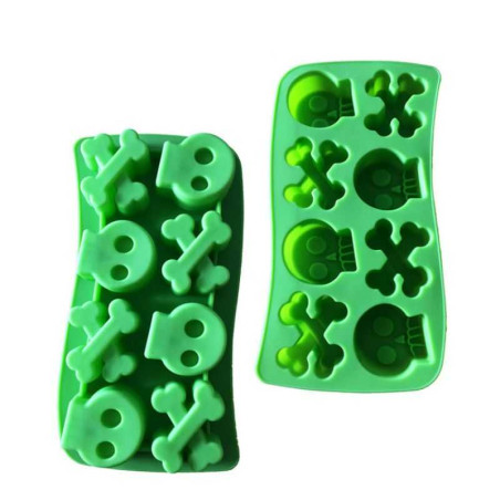 Molde de Silicon de Calavera y Huesos de 8 Cavidades MASTER CHEF 59