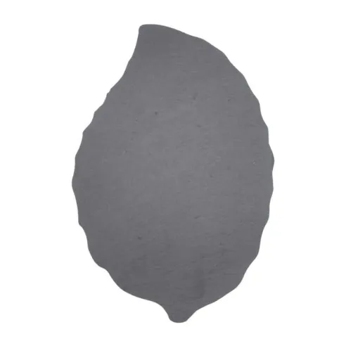 Plato de Piedra de Hoja Grande de Color Negro de 40 x 20 Centimetros TIPS RSD01-27