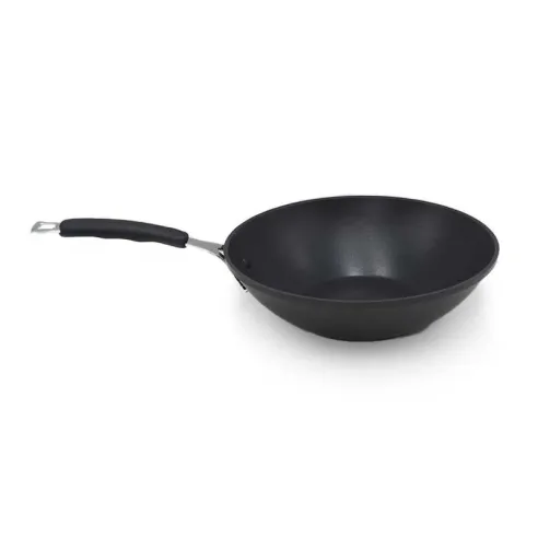 Wok de Acero con Tapa de Vidrio de 28 Centimetros TIPS WZG-020