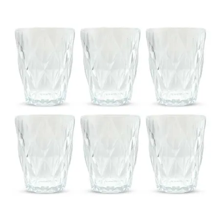 Vaso de Vidrio de 250 Mililitros, Set de 6 Unidades TIPS KFG-005CL/HJ
