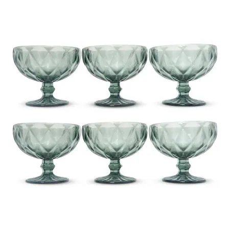 Copa de Helado de Vidrio de 340 Mililitros de Color Humo, Set de 6 Unidades TIPS KFG-001SM/HJ