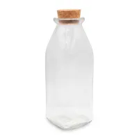 Botella de Vidrio con Corcho de 350 Mililitros VETRO LXG-037