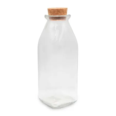 Botella de Vidrio con Corcho de 350 Mililitros VETRO LXG-037