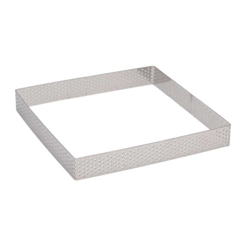 Aro Cuadrado de Acero Inoxidable de 14.5 x 14.5 x 2 Centimetros TIPS ZNP-106