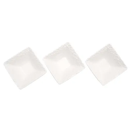 Bowl Salsero Cuadrado Conico, Set de 3 Unidades de 10 Centimetros TIPS HSC-009