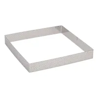 Aro Cuadrado de Acero Inoxidable de 18 x 18 x 2 Centimetros TIPS ZNP-107