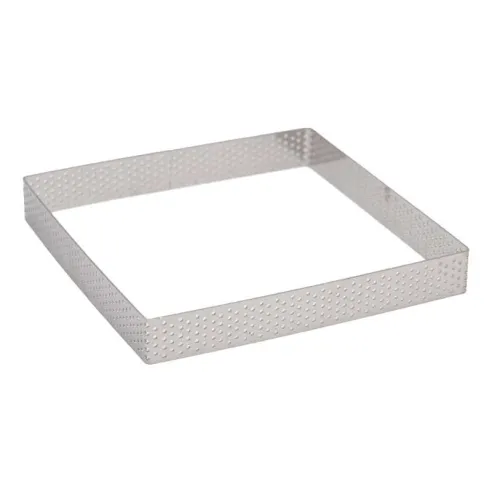 Aro Cuadrado de Acero Inoxidable de 18 x 18 x 2 Centimetros TIPS ZNP-107
