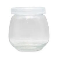 Frasco de Vidrio con Tapa Blanca de 200 Mililitros VETRO LXG-033