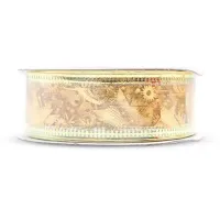 Cinta Navidena de 260 x 2.5 Centimetros Dorada TIPS HS01-40
